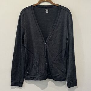 Icebreaker Cardigan Women’s Large Bliss Superfine Lite 200 Merino Wool Sweater